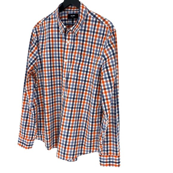 JACK SPADE NEW YORK Palmer Gingham Dobby Button Down Long Sleeve Shirt Size XL - Picture 4 of 16